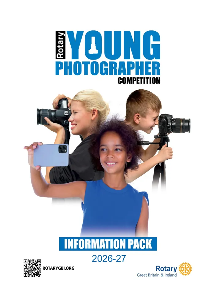 Rotary Young Photographer information pack cover