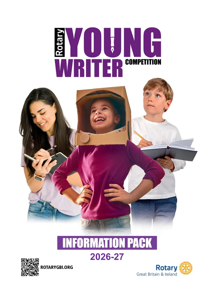 Rotary Young Writer information pack cover